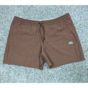NEW Quiksilver Shorts Mens 2XL XXL Dry Flight Drawstring Bronze Elastic Waist